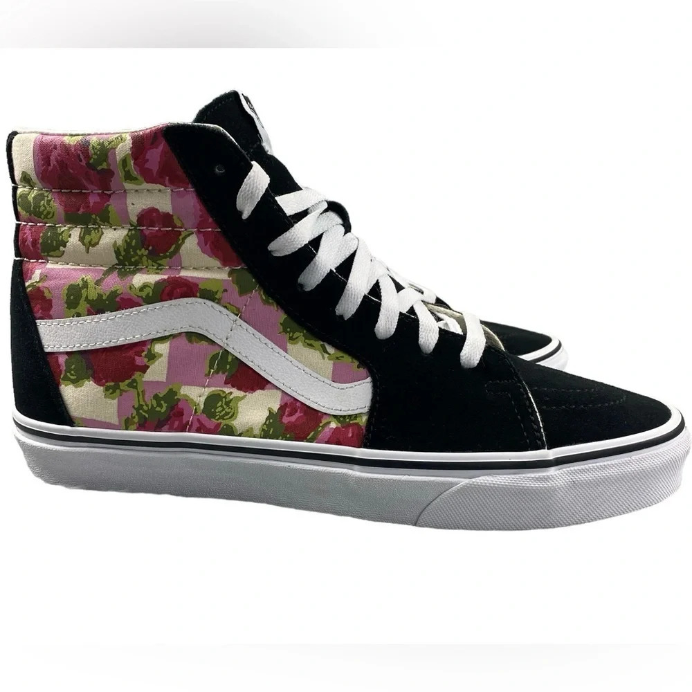 VANS Shoes Sk8‎ Hi Romantic Floral High Top Roses Prints Sneakers Mens 10 Suede